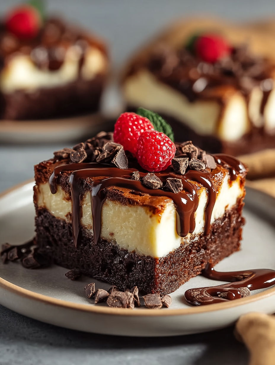 Une tarte au chocolat avec des fraises et des chocolats sur le dessert.