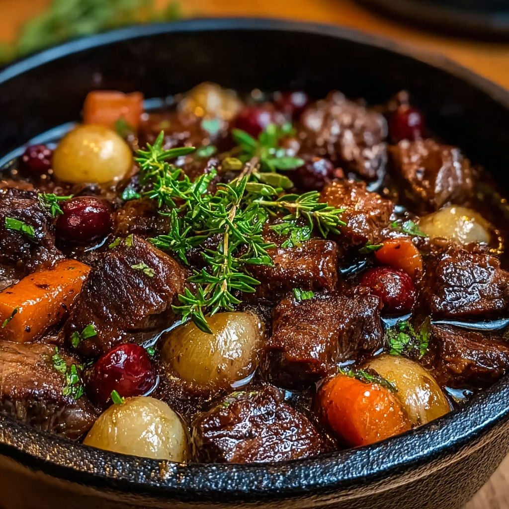 Une recette de stew avec des carottes, des pommes et des épinards.