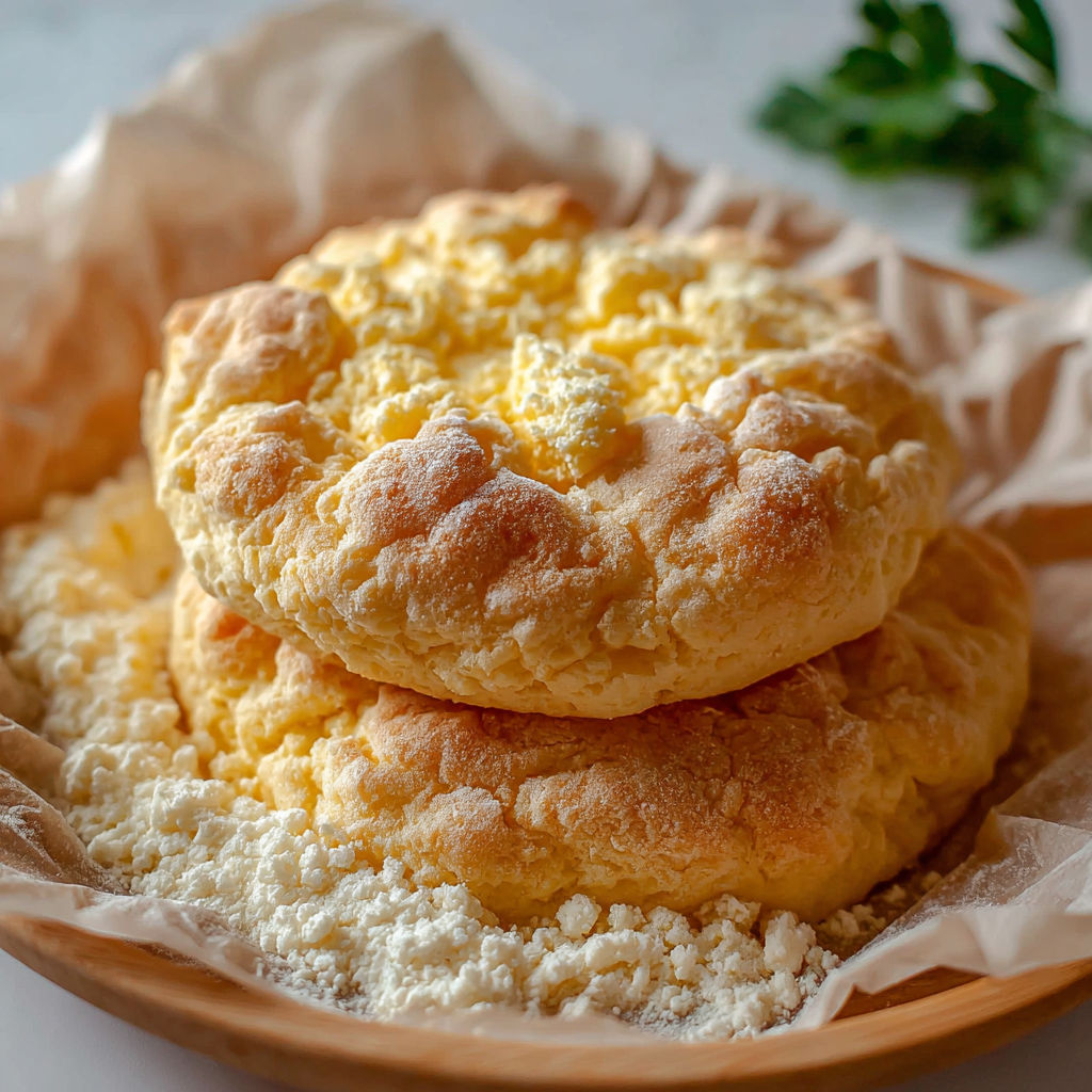 Une pâte de pains légers, faite de fromage blanc, est servie dans un bol.