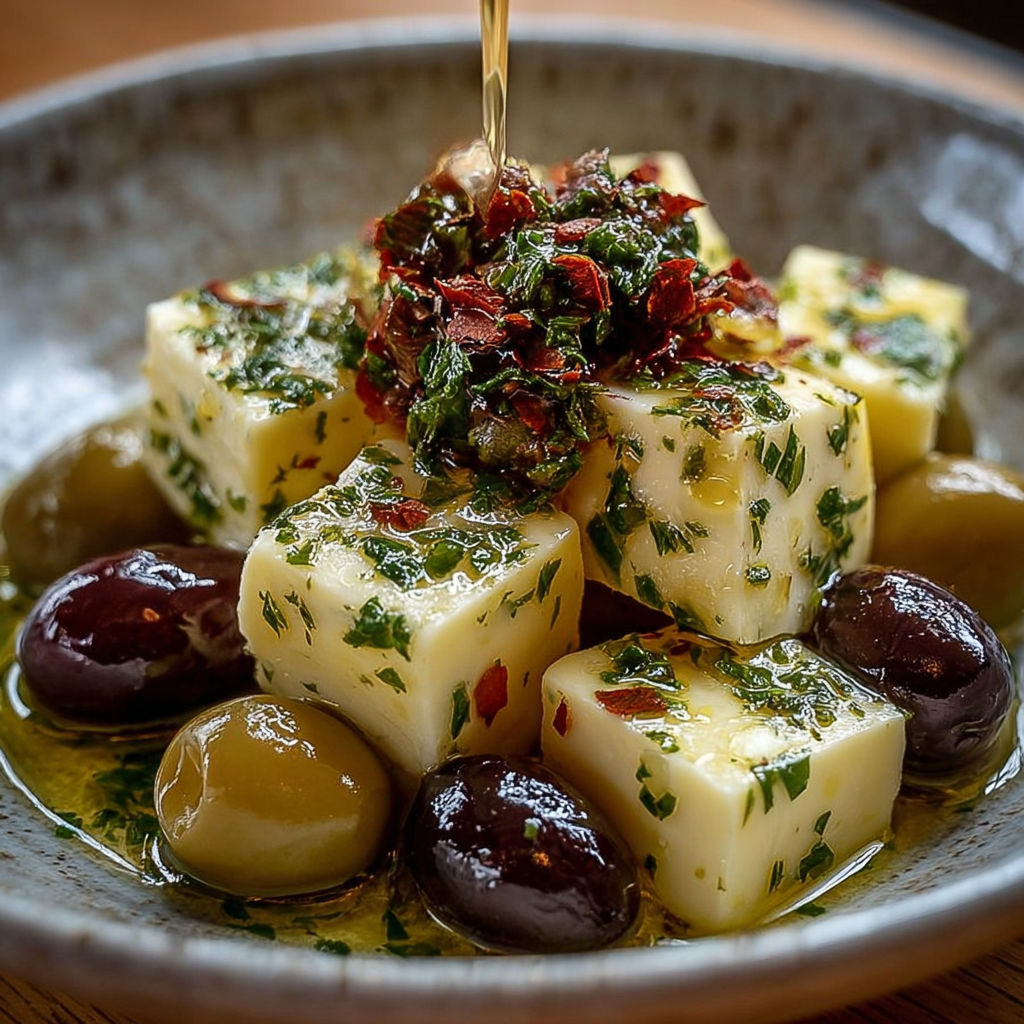 Une recette de salade de quinquina avec des olives et des herbes.