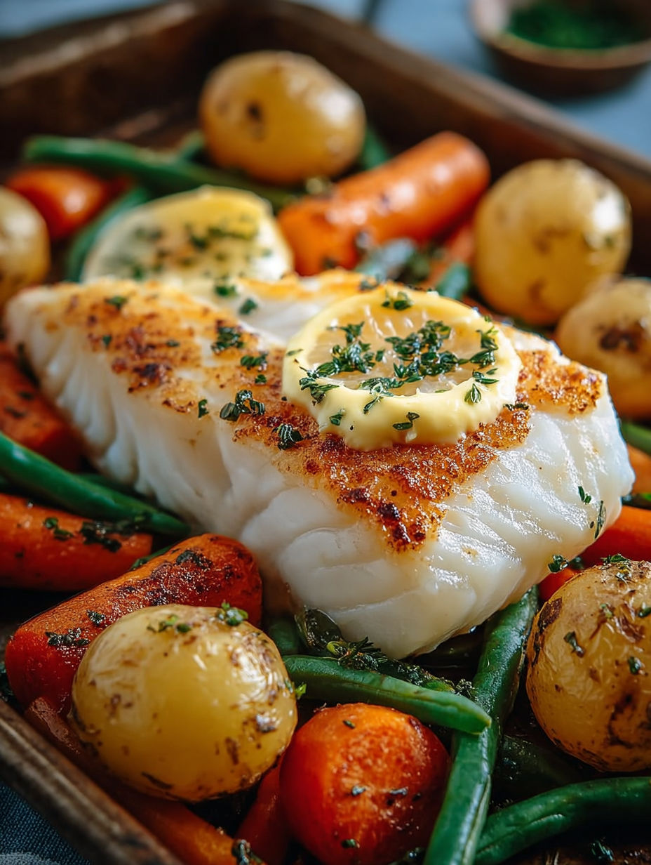 Dish de poisson avec des carottes et des pommes de terre