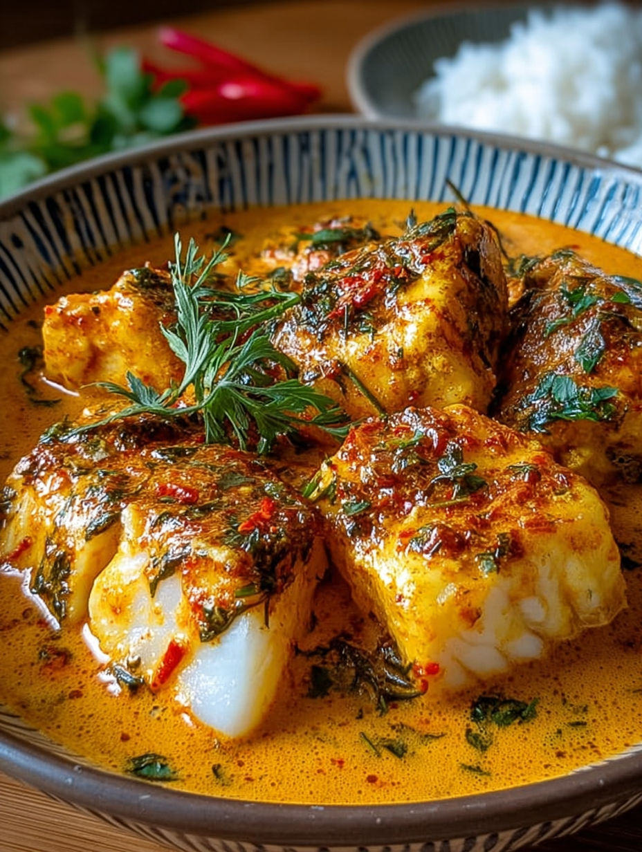 Soupe de crevettes et herbes" - une recette de soupe avec des crevettes et des herbes, servie dans un bol.