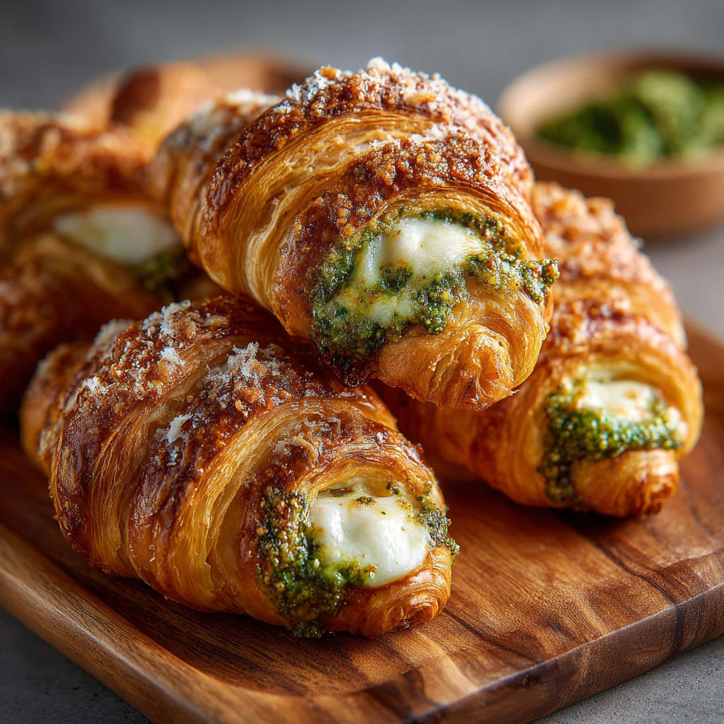 Une tasse de crêpes aux herbes et fromage.