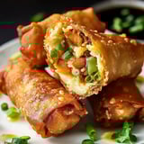Rouleaux savoureux avec corned beef et légumes moelleux.