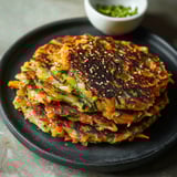 Pancakes vegan croustillants aux légumes