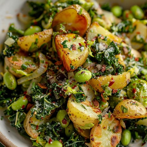Pommes de Terre Croquantes avec Citron et Légumes