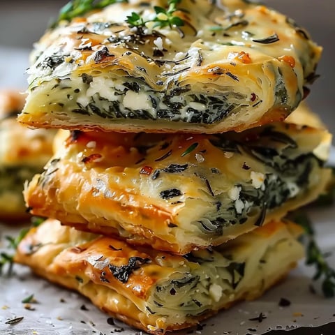 Biscuits Spanakopita aux Épinards et Feta