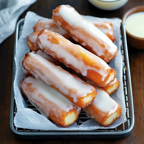 Bâtonnets glacés dorés