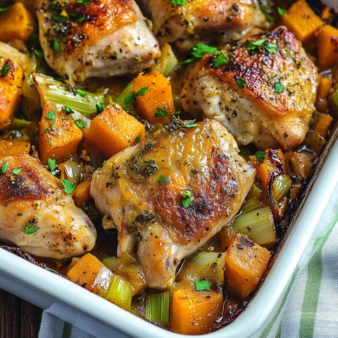 Poulet grillé avec légumes fondants au four