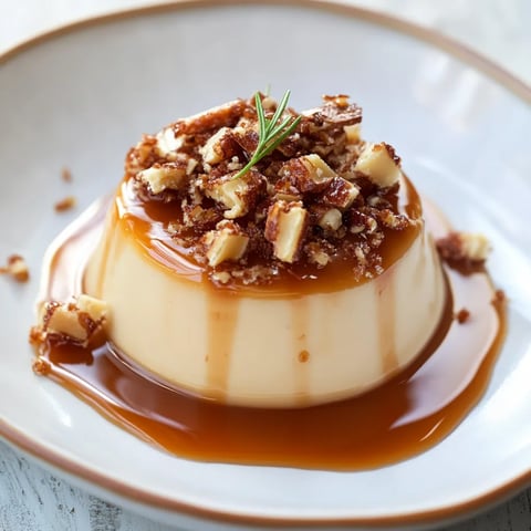Panna Cotta au Caramel et Praliné