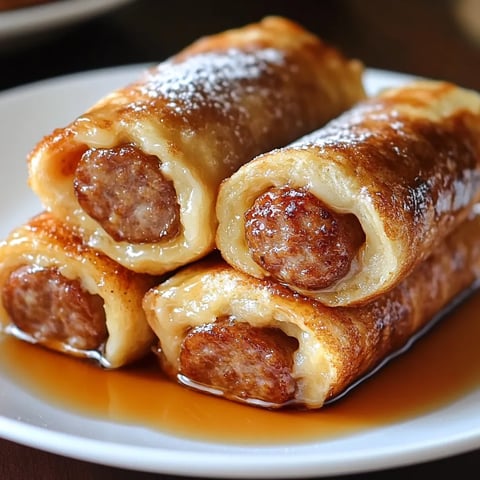 Roulés savoureux avec pain et saucisse