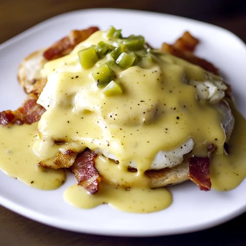 Bénédict au piment vert