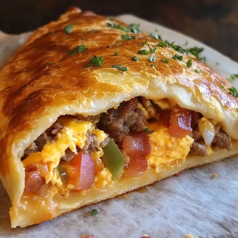 Gourmand calzone du matin