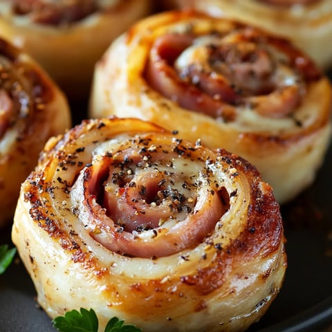 Savoureux roulés jambon fromage