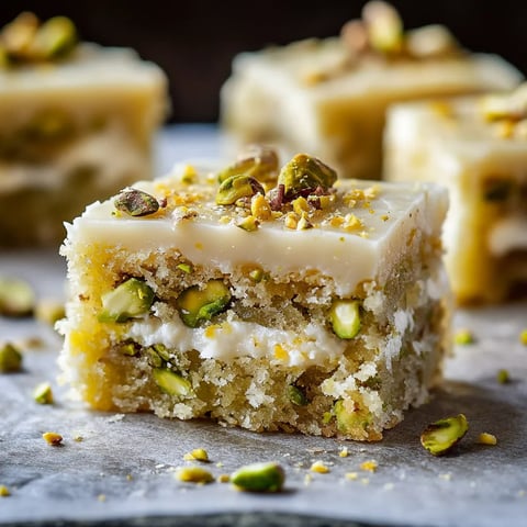 Citron pistaches brownies