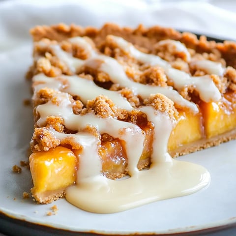 Délicieuse tarte aux pêches et noisette