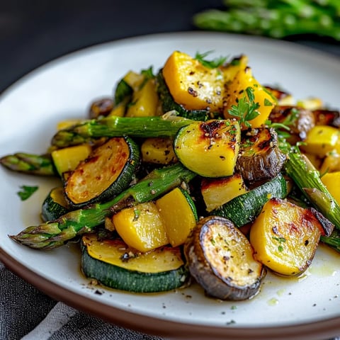 Légumes dorés savoureux