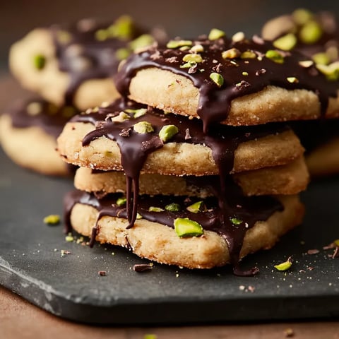 Biscuits pistache chocolat