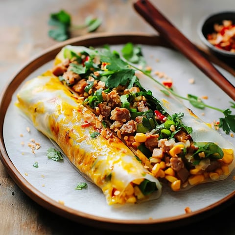 Riz croustillant garni vietnamien