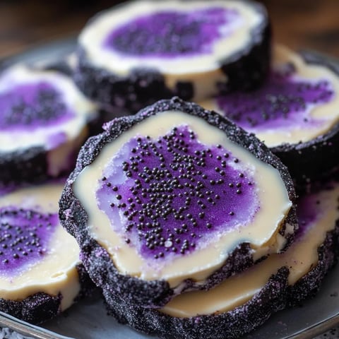 Délicieux biscuits géode éclatants