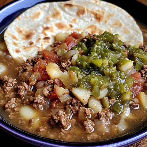 Savoureux picadillo chili vert