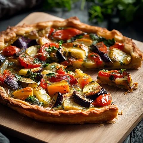 Savoureuse tarte aux légumes frais