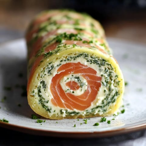 Délicieux roulé aux courgettes et saumon fumé