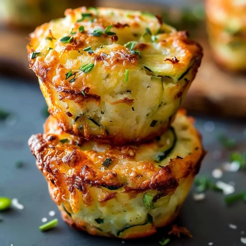 Délicieux muffins au fromage et courgette