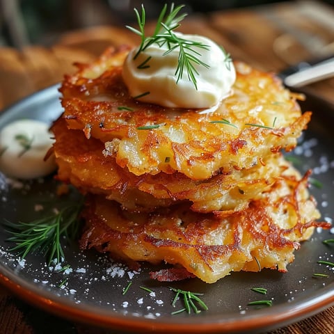 Galettes croustillantes à base de pommes de terre