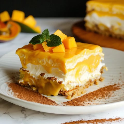 Délice tiramisu mangue vegan