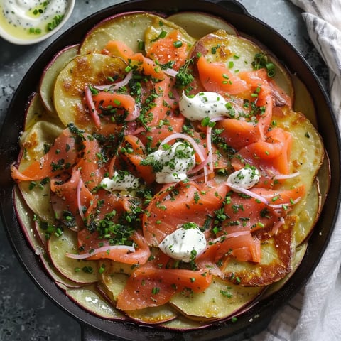 Pommes croustillantes saumon