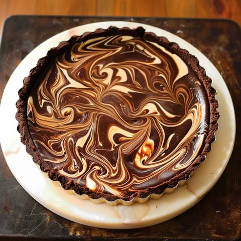 Brownie au caramel et fromage frais