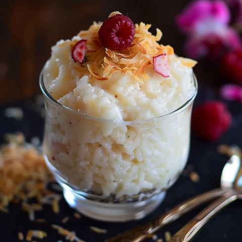 Délicieux riz crémeux au lait de coco