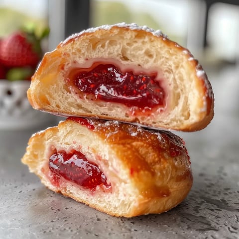 Délicieux beignets moelleux à la fraise