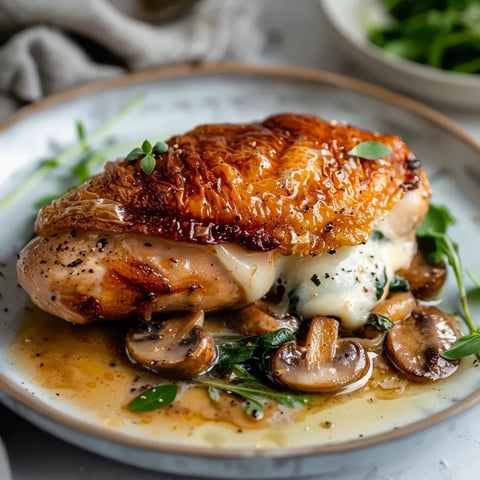 Poulet aux champignons