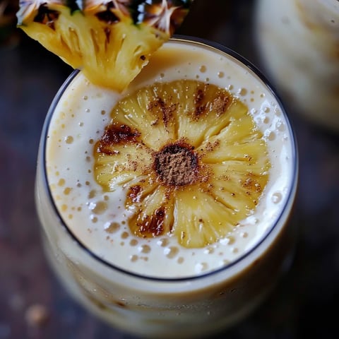 Boisson lassi tropical à l'ananas