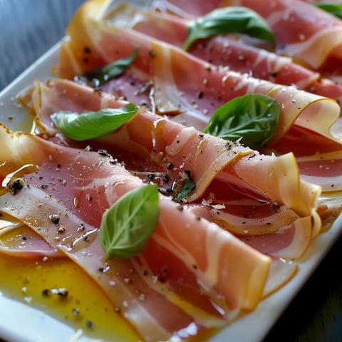 Jambon Serrano croquant et fenouil