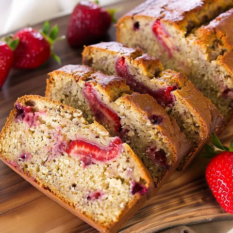 Moelleux fraises bananes