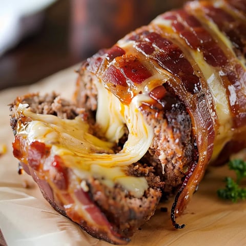 Plat de viande fromage bacon