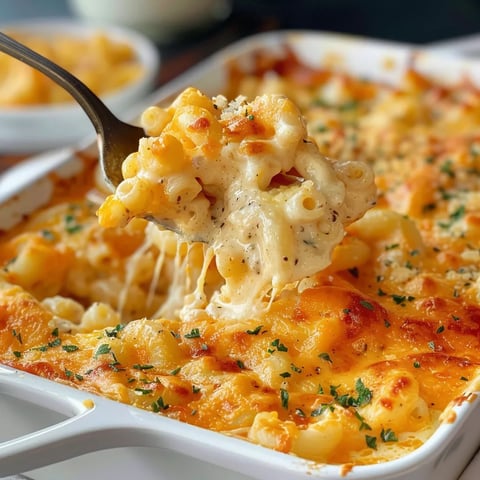 Gratin de macaronis au fromage