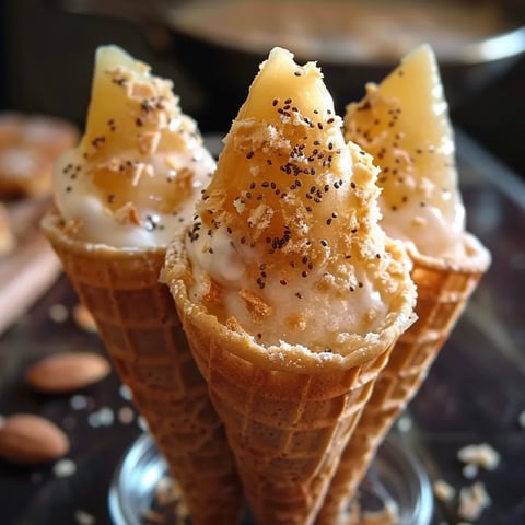 Cornets croustillants à l'érable