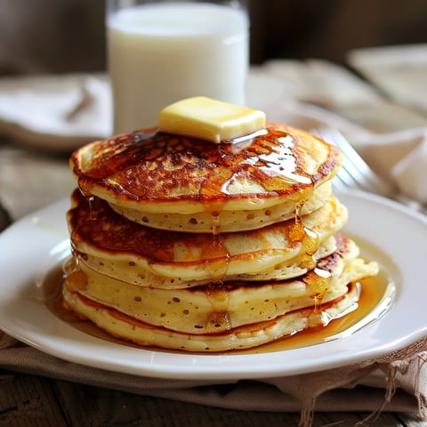 Délicieuses crêpes épaisses maison
