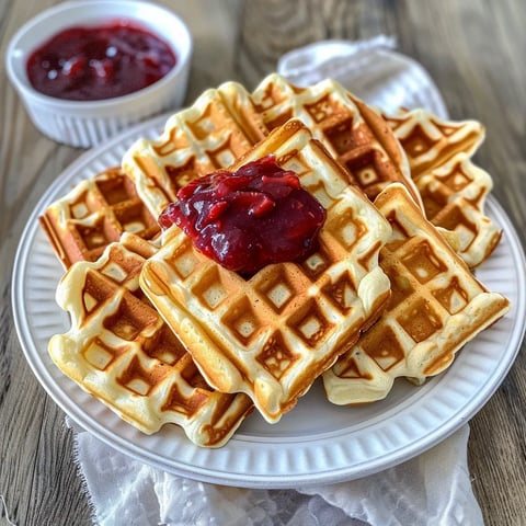 Gaufres maison légères et dorées
