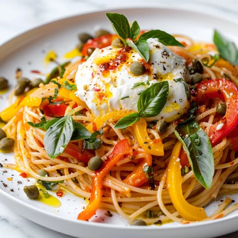 Légumes frais et burrata