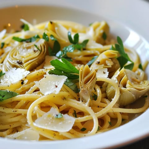 Gourmandes pâtes aux artichauts