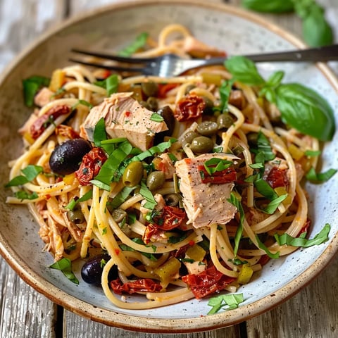 Spaghetti niçoise délicieux