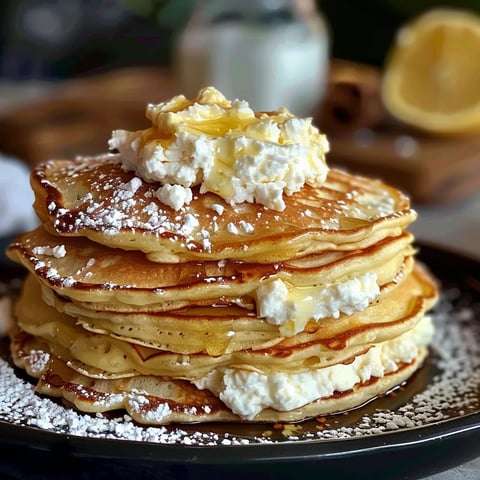 Citron et ricotta pancakes
