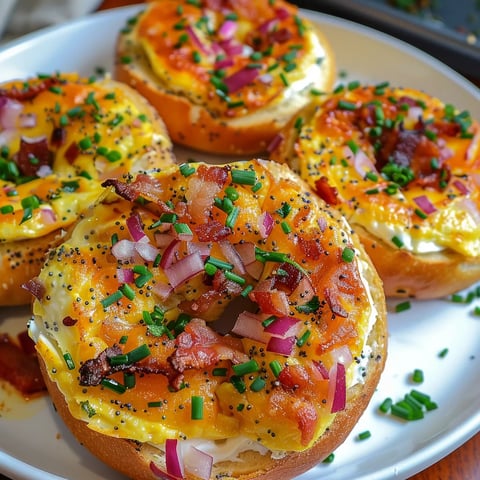 Bagels quiche gourmands