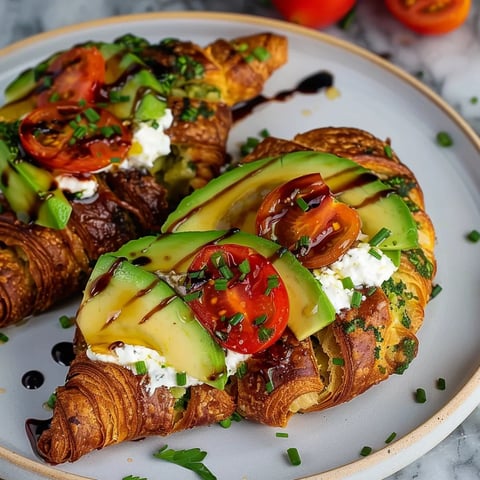 Croissant avocat miel