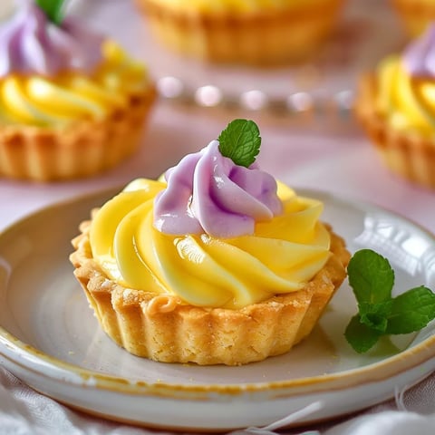 Petite tarte citron lilas